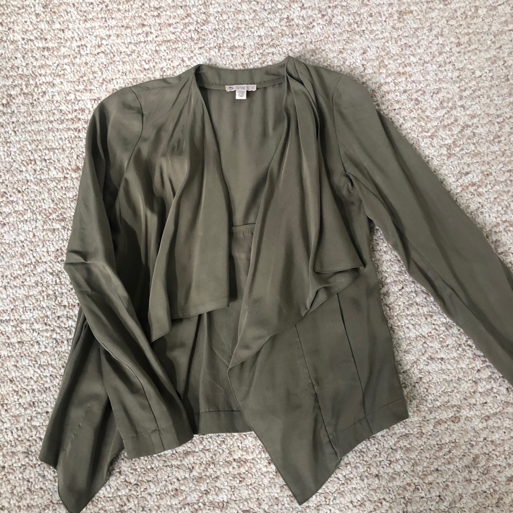 Draped Front Casual Jacket Size XS